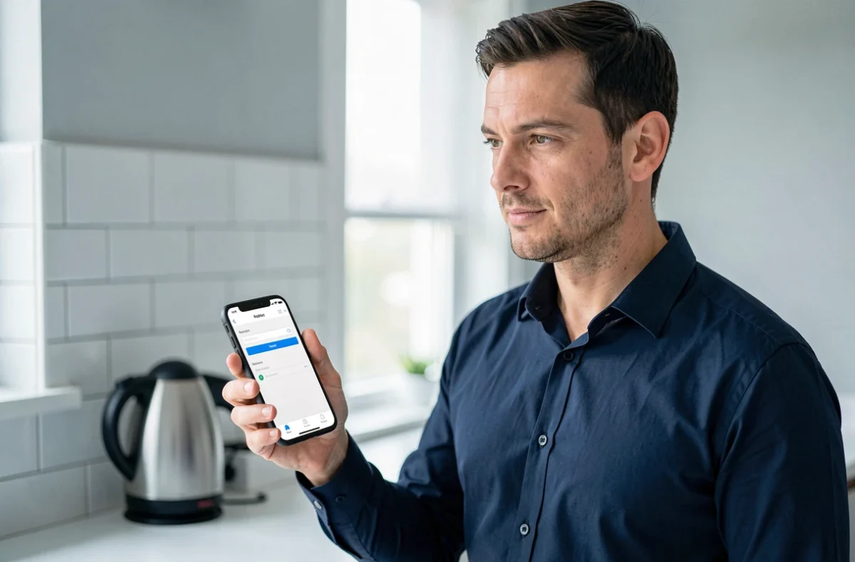 Homme utilisant un smartphone pour s'inscrire sur X sans numéro de téléphone en utilisant une adresse email alternative